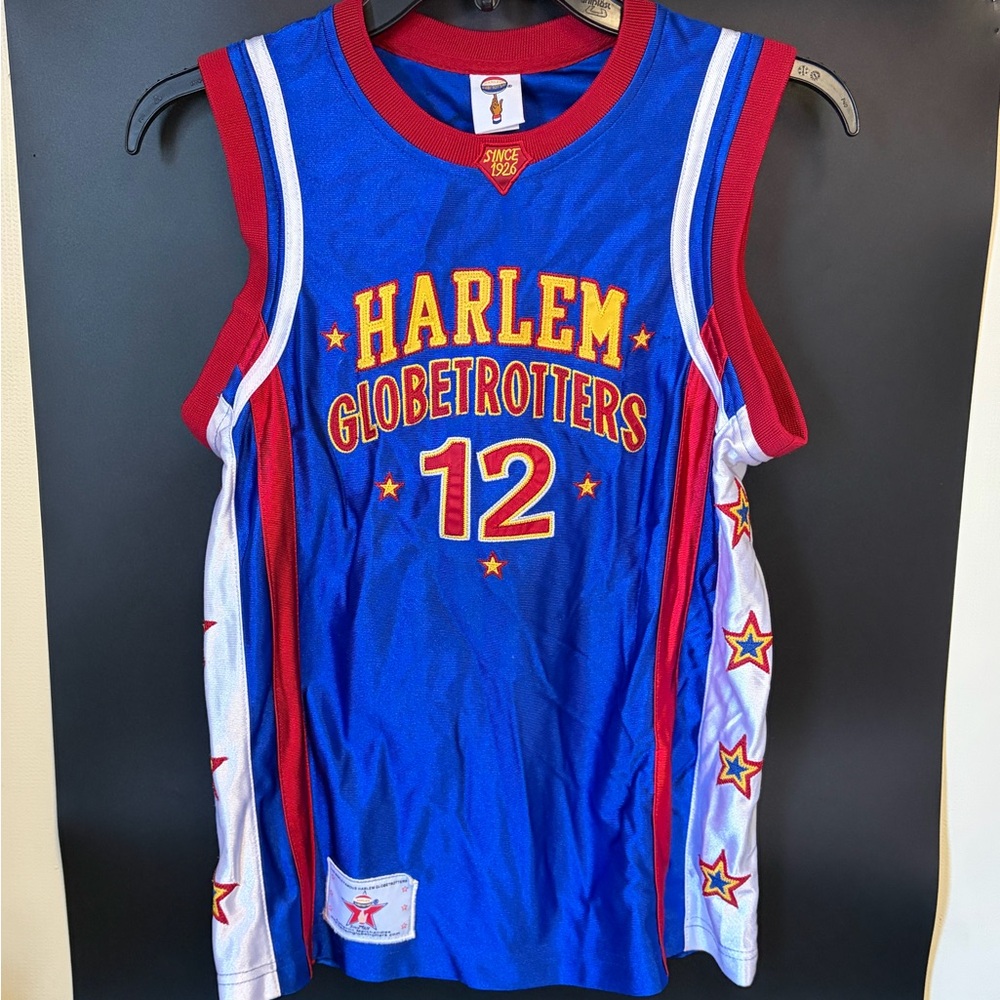 Vintage Harlem Globetrotters Jersey Signed 4 Players Sz S
